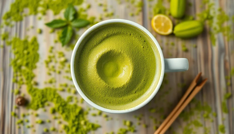 Hemmelighederne bag matcha: en rejse gennem historie og sundhed - Illustration