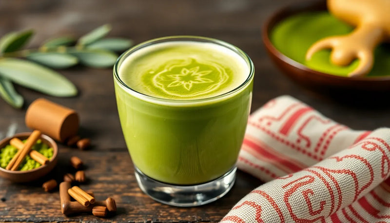 Oplev magien i en matcha latte - Illustration