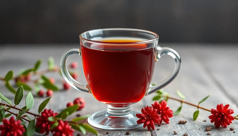 Rooibos te koffein: den koffeinfrie nydelse med sundhed i hver kop - Illustration