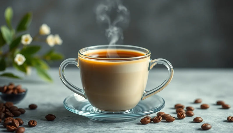 Hvid te koffein: lavt indhold og store smagsoplevelser - Illustration