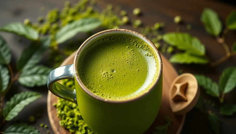 Opdag de skjulte sundhedsfordele ved matcha te - Illustration