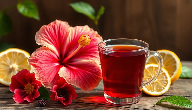 Hibiscus te: naturens hemmelighed til bedre blodtryk og skønhed - Illustration